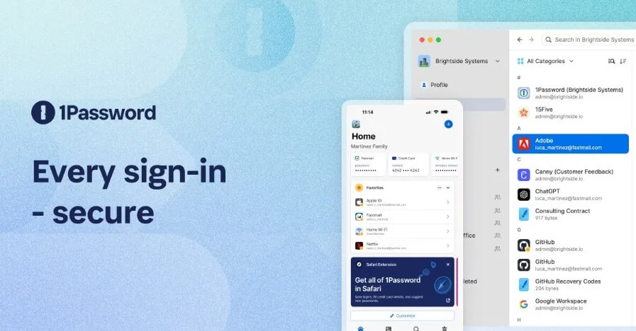 برنامج 1Password للكمبيوتر