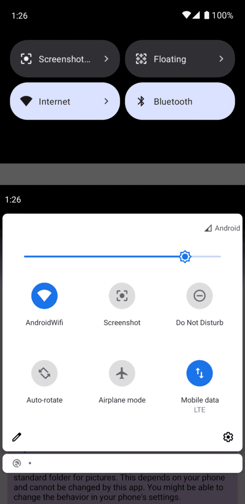 لقطة شاشة من تطبيق F-Droid تُظهر إشعار تحديث تلقائي للتطبيقات بدون تدخل المستخدم