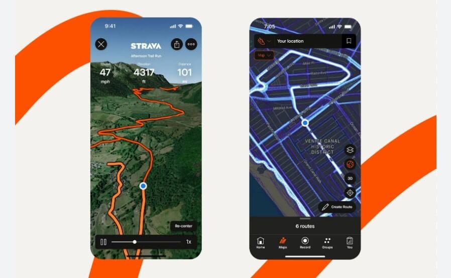 خريطة حرارية في Strava تعرض المسارات الأكثر شعبية للركض وركوب الدراجات في المدينة
