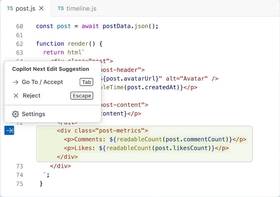 محرر Visual Studio Code أثناء كتابة الأكواد مع ميزة IntelliSense للإكمال التلقائي الذكي