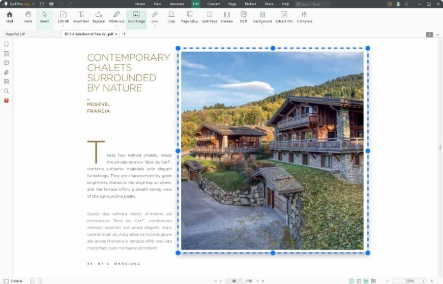 إنشاء ملفات PDF جديدة وإدراج الصور بسهولة باستخدام SwifDoo PDF