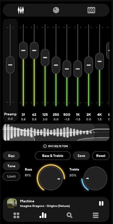 معادل الصوت في Poweramp أفضل مشغل موسيقى للأندرويد مع إعدادات احترافية