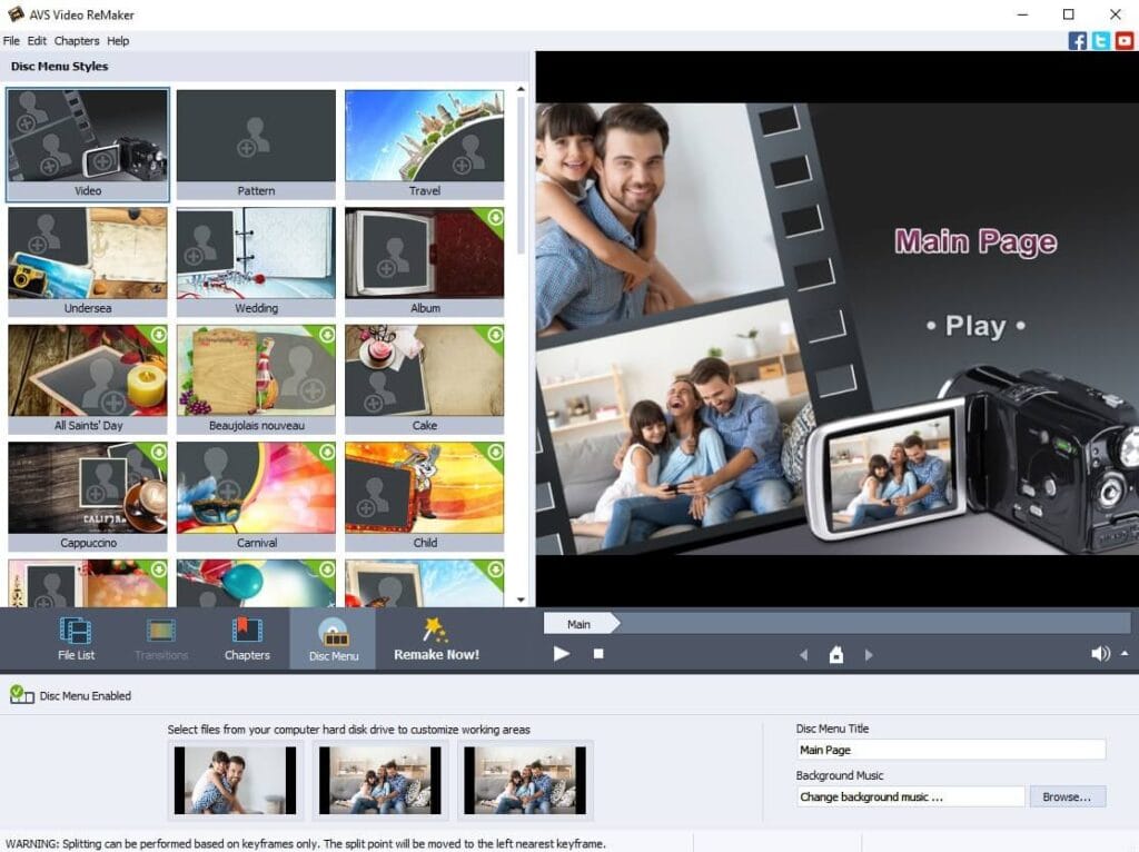 تحرير ملفات الفيديو بدون فقدان الجودة باستخدام برنامج AVS Video ReMaker