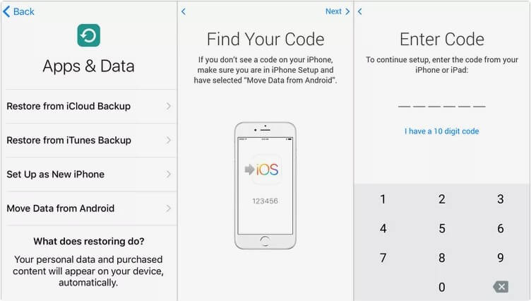 تطبيق Move to iOS لنقل جهات الاتصال من أندرويد إلى آيفون عبر الواي فاي
