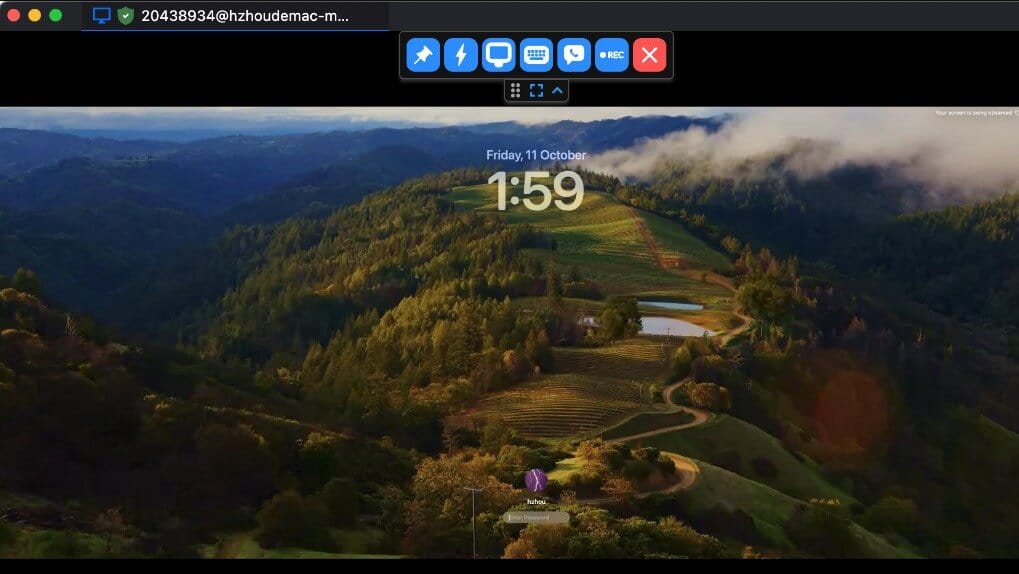 واجهة برنامج RustDesk الرئيسية للتحكم عن بعد بجهاز الكمبيوتر بسهولة وأمان