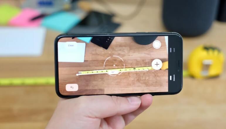 تطبيق Measure على iPhone لقياس المسافات باستخدام تقنية الواقع المعزز
