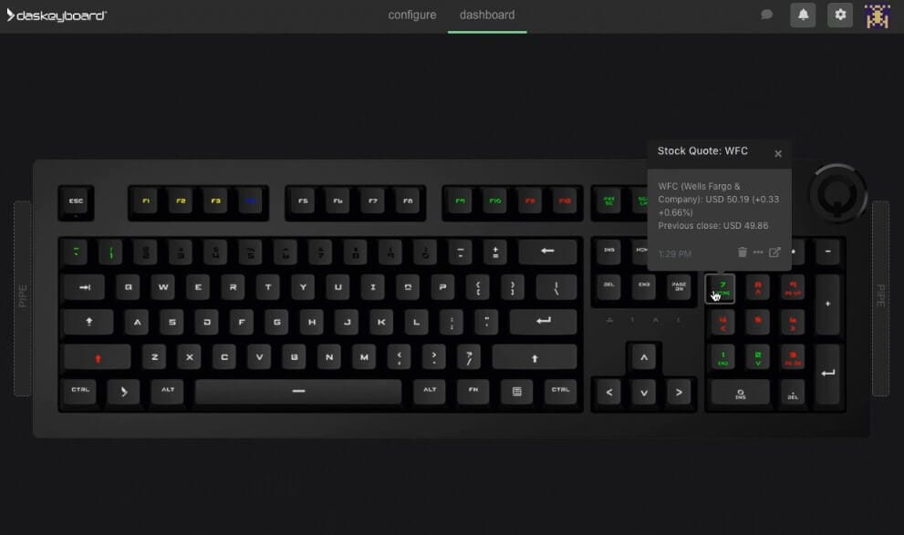 تخصيص الأزرار والإضاءة RGB في لوحة مفاتيح Q باستخدام البرنامج الرسمي.