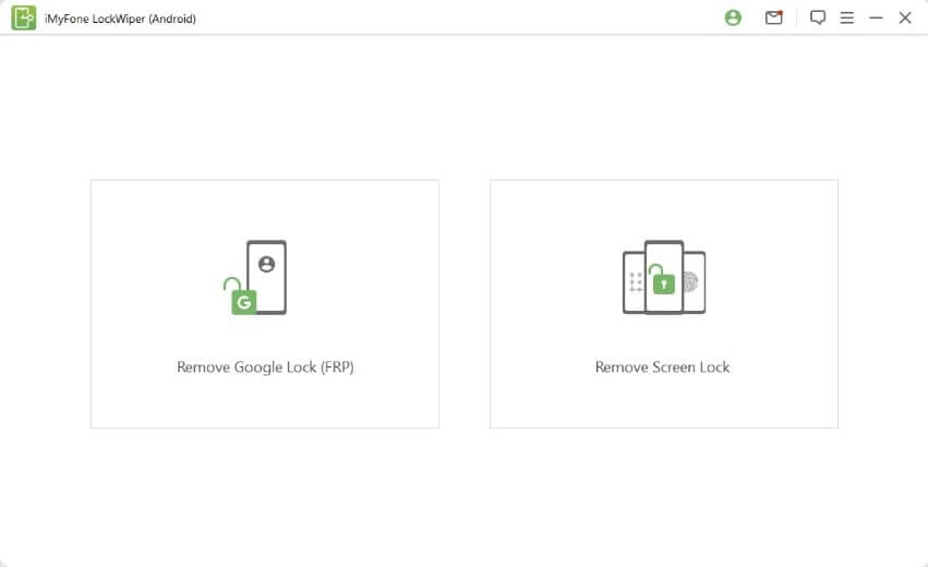 واجهة برنامج iMyFone LockWiper Android لفك قفل شاشة الهاتف بسهولة.